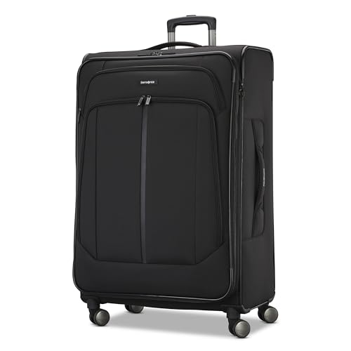 Samsonite Ascella 4 Large Checked Suitcase - Black - color: Black