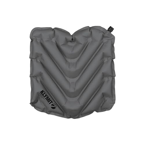KLYMIT V Seat - Portable, Inflatable Padded Cushion Seat, Perfect for Air Travel, Camping, Backpacking and Bleacher Seats