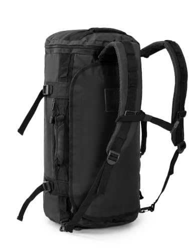 MIER 여행용 캠핑 체육관 스포츠용 대형 더플 백 백팩, 45L/60L/90L - color: 블랙., size: 60L