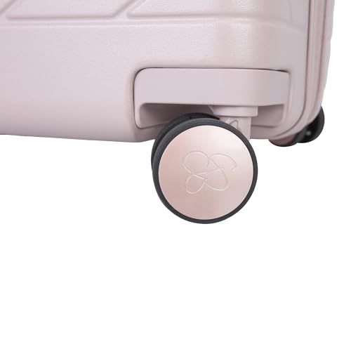 Jessica Simpson Aris 28" Expandable 8-Wheel Spinner Large Checked Luggage Suitcase, Adobe Rose - color: Adobe Rose, size: Large Checked