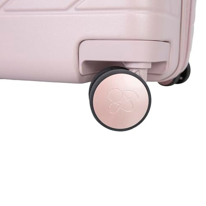 Jessica Simpson Aris 28" Expandable 8-Wheel Spinner Large Checked Luggage Suitcase, Adobe Rose - color: Adobe Rose, size: Large Checked