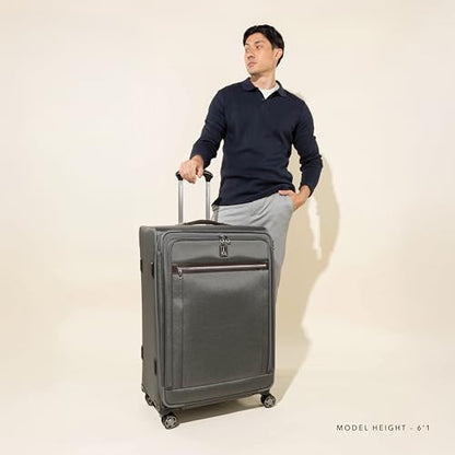 Travelpro Platinum Elite Checked Luggage Spinner, Coastal, 29-Inch - color: Coastal Blue, size: Checked-Large 29-Inch