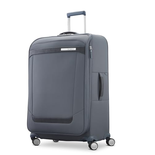 Samsonite Elevation Plus 30-Inch Large Checked Luggage - Expandable Softside Spinner Suitcase - Slate - color: Slate, size: Large