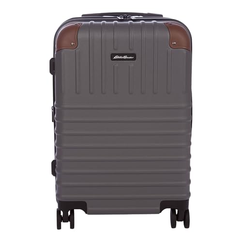 Eddie Bauer Strata Luggage | Hardside | Spinner Wheels | Expandable | Lightweight | Travel Essentials, Cinder, 22" (Carry-On) - color: Cinder, size: 22" (Carry-On)