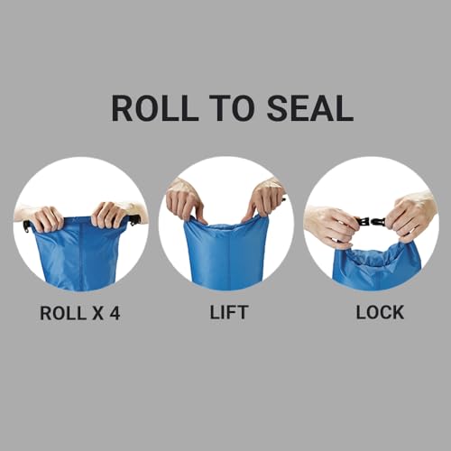 Go Travel Wet or Dry Bag, Polyester Waterproof Bag, Blue, 5 Liters