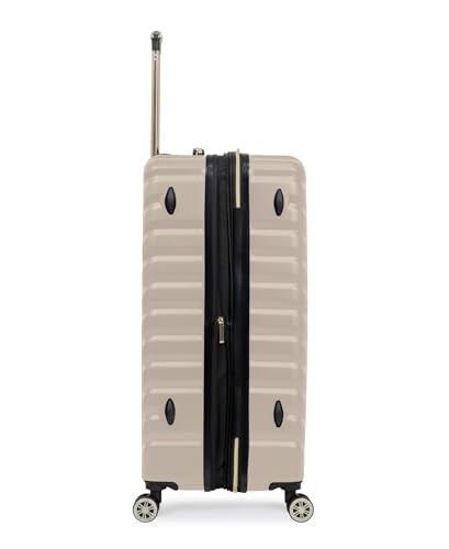 Kenneth Cole REACTION Madison Square Lightweight Hardside Chevron Expandable Spinner Luggage, Taupe, 2-Piece Set (20" & 28") - color: Taupe, size: 2-Piece Set (20" & 28")