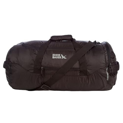 Eddie Bauer Stowaway Packable Duffel Bag, 45L, Onyx - color: Onyx