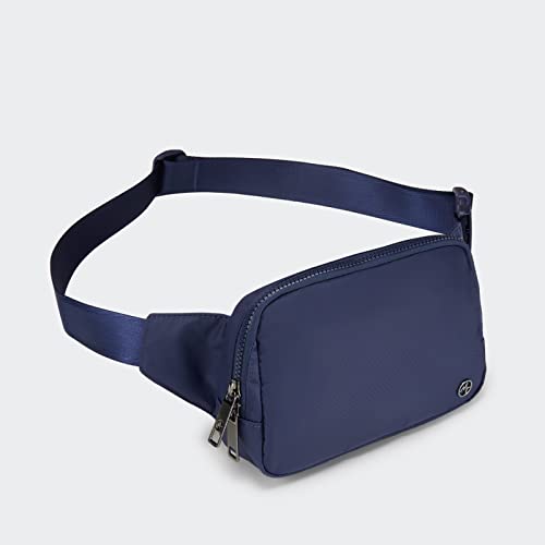 Pander Belt Bag Large 2L, Nylon Fanny Pack Purse for Women and Men with Adjustable Strap - color: Blue Storm