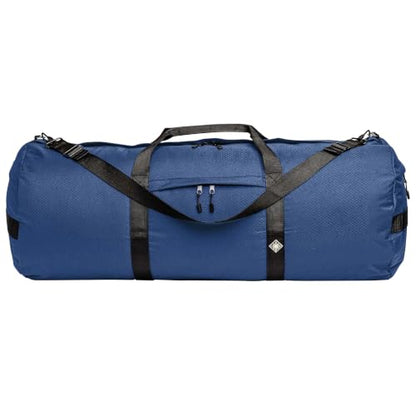 175L Travel Duffle Bag, Heavy Duty Ripstop Gym Weekender Bag, Pacific Blue - color: Pacific Blue, size: 18" x 42" (175 Liters)