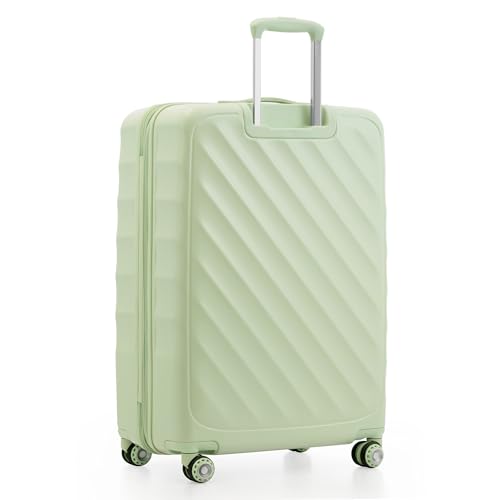 Traveler's Choice Elm Expandable Spinner Luggage Set, Glossy Mint, 29" Checked - color: Glossy Mint, size: 29" Large (1-Piece)