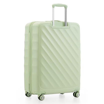 Traveler's Choice Elm Expandable Spinner Luggage Set, Glossy Mint, 29" Checked - color: Glossy Mint, size: 29" Large (1-Piece)