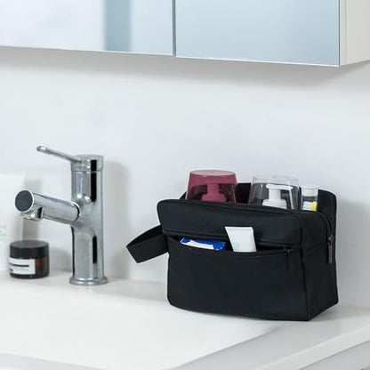 Elviros Hanging Toiletry Bag, Lightweight Travel Dopp Kit, Large, Black - color: Black, size: Large