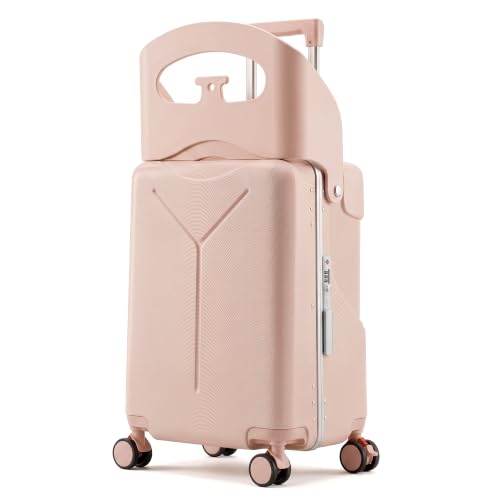 20" Ride-On Suitcase with Seat for Kids & Adults - color: Pink