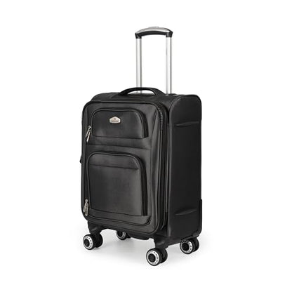 20'' Carry on Luggage,Softside Suitcase,Expandable 15% - color: Black, size: Carry-On 20-Inch
