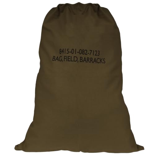 Rothco Barracks Bag, Heavyweight Cotton Canvas, Olive Drab, 24" x 32" - color: Olive Drab, size: 24" x 32"