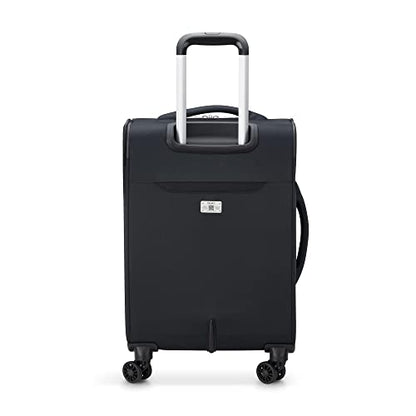 DELSEY PARIS Sky Max 2.0 Softside Expandable Luggage with Spinner Wheels, Black, 2-Piece Set (21/Duffle) - color: Black, size: 2-Piece Set (21/Duffle)