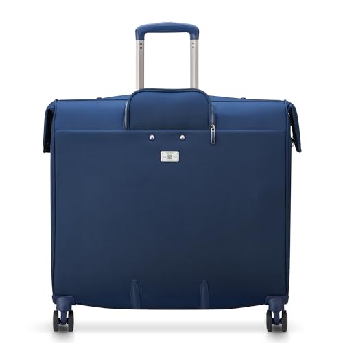 DELSEY PARIS Helium DLX Rolling Garment Bag with Spinner Wheels, Navy Blue - color: Navy Blue