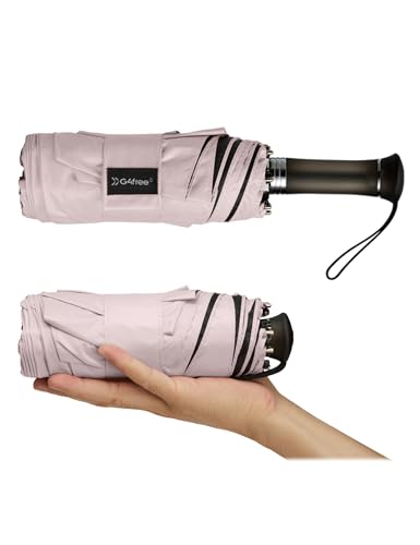 G4Free 46 Inch UPF 50+ Sun Umbrella with Extendable Built-in Handle - color: Sakura Pink