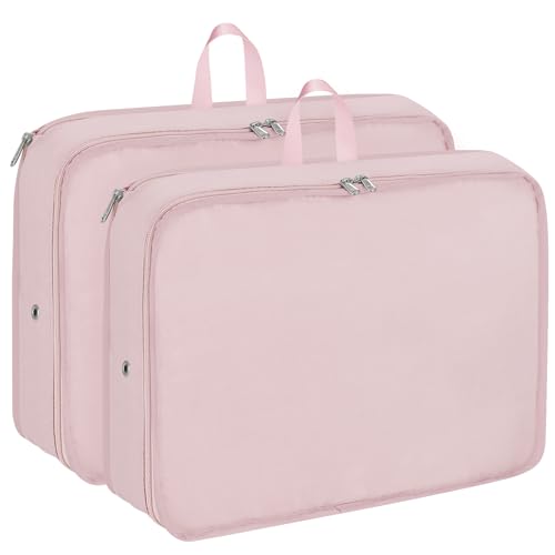 Packing Cubes for Travel Packing Organizers Compression Travel Cubes, Pink - color: Pink