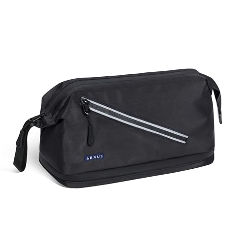 Arxus Toiletry Bag for Men Travel Wash Makeup Shaving Dopp Kit Essentials
