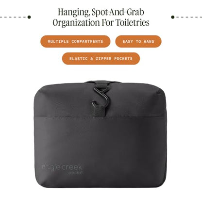 Eagle Creek Pack-It Hanging Toiletry Kit, Black - color: Black