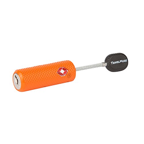 TravelMore TSA Approved Locks for Luggage with Keys, Secure Travel Locks - color: 2 Pack - Orange