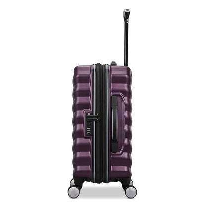 Samsonite Hard-Sided 20-Inch Lightweight Carry On Expandable Element Suitcase: Durable, 360° Spinner Wheels, Adjustable Telescopic Handle, TSA-Approved Lock - Dusk Purple - color: Dusk Purple, size: 20-Inch Carry-On