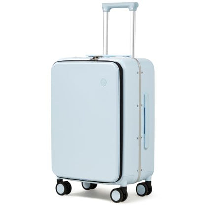 mixi Carry On Luggage, 20'' Suitcase, Glacier Blue - color: Glacier Blue, size: 20-inch