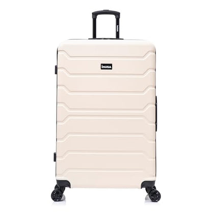 InUSA TREND Luggage with Spinner Wheels | Durable lightweight Hardside Suitcase, Travel Bag with Handle and Trolley | 32-inch Extra-Large Checked luggage | Sand - color: Sand, size: 32 Inch