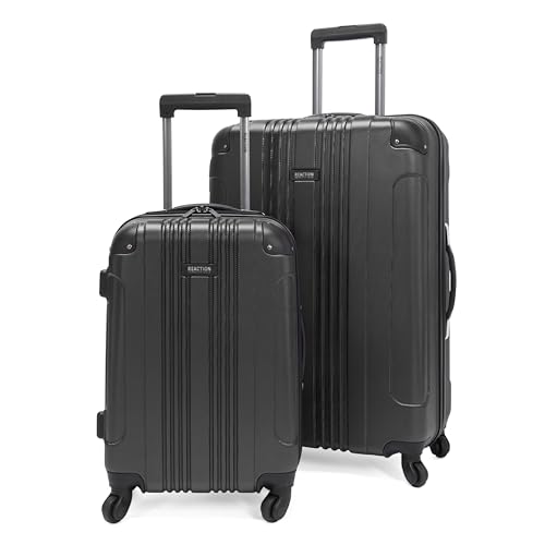 Kenneth Cole REACTION Out of Bounds 경량 하드쉘 4륜 스피너 수하물, 차콜, 2개 세트(20인치 및 28인치), Kenneth Cole Reaction Out of Bounds 경량 하드쉘 4륜 스피너 캐리어 - color: 차콜, size: 2개 세트(20인치 및 28인치)