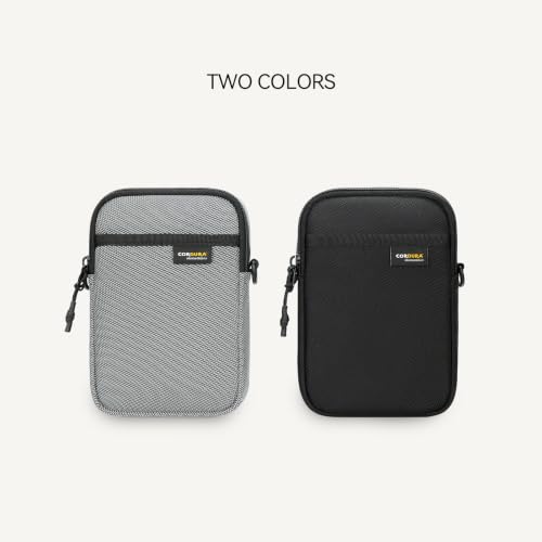 reeyee 1680D Cordura Phone Pouch, Tactical Crossbody Bag, Gray