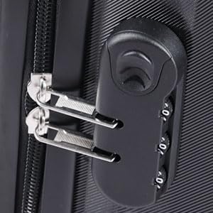 20 Inch Carry-On Hardside Suitcase with 360° Spinner Wheels, Lightweight Rolling Luggage Set with Makeup Case and Coded Lock (Gray) - color: Gray