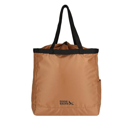 Eddie Bauer Stowaway Packable Tote Bag - color: Tobacco