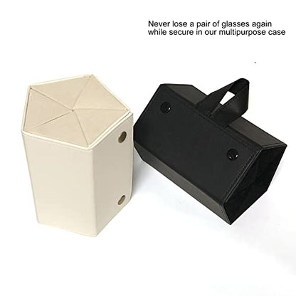 Longjet Sunglasses Organizer Travel Glasses Case Eyeglasses Storage Box - color: Full Black