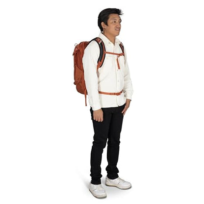 Osprey Nebula Commuter Backpack, Green OS | everyday bag, campus pack, laptop carry, laptop sleeve, work school travel, bottle pockets, everyday carry, Green color - color: Moss Green-earl Grey Heather