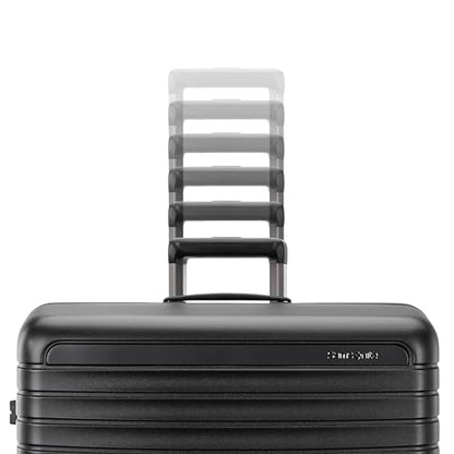 Samsonite Framelock Max Hardside Luggage with Spinner Wheels, Lightweight zipper-less (Asphalt Black, Large Spinner) - color: Black, size: Large Spinner