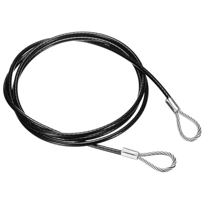 PATIKIL 98" Safety Cable Lock Security Wire Ropes 0.26" Dia Black - size: 98 Inch-Black