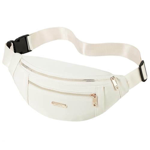 Fanny Pack Crossbody Bags for Women, Cross Body Purse Waist Pack for Running Sports Travel - color: C Beige