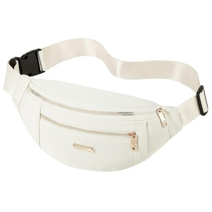 Fanny Pack Crossbody Bags for Women, Cross Body Purse Waist Pack for Running Sports Travel - color: C Beige