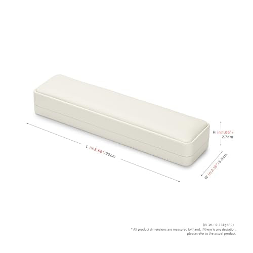 Oirlv Creamy White Long Necklace Box - color: Creamy-white, size: Long Chain Box
