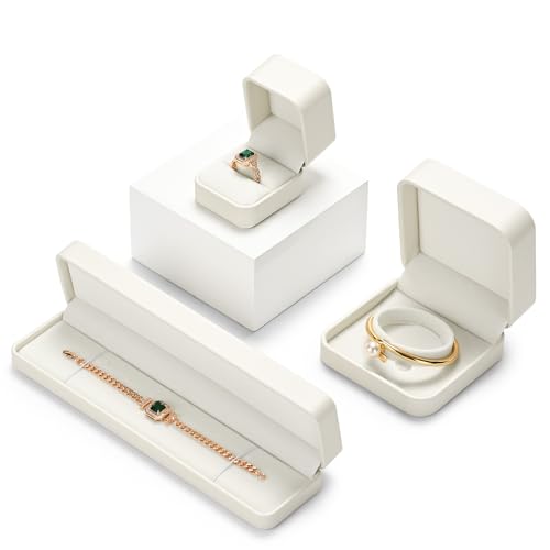 Oirlv Creamy White Long Necklace Box - color: Creamy-white, size: Long Chain Box