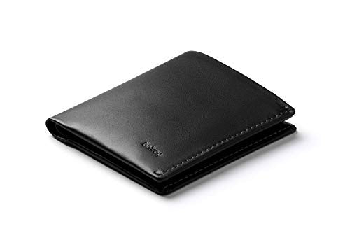 Bellroy Note Wallet (Slim Leather Bifold Design, RFID Blocking, Holds 4-11 Cards, Coin Pouch, Flat Note Section) - color: Black
