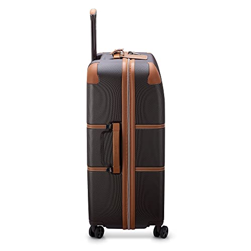 DELSEY PARIS Chatelet Air 2.0, 28 Inch Checked Luggage, Chocolate Brown - color: Chocolate Brown, size: Checked-Large 28 Inch