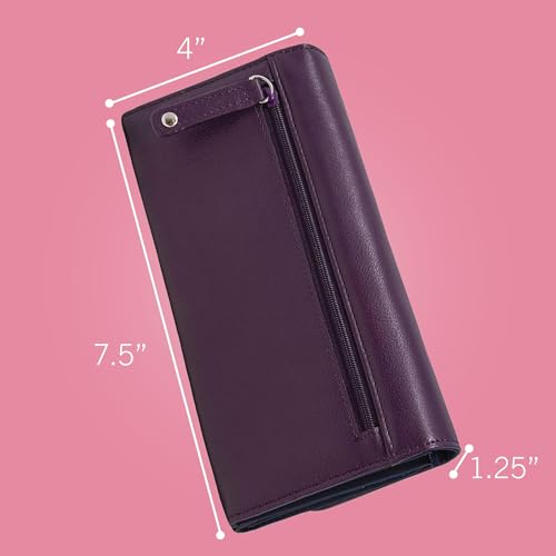 Nautica Money Manager Womens Slim RFID Blocking Wallet, Small Bifold Credit Card Holder with Zipper Coin Pocket and ID Window - color: Marine