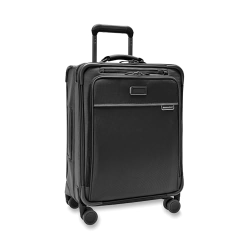 Briggs & Riley Baseline Global 21 Inch Softside Carry-On Spinner, Black - color: Black, size: 21" Carry-On