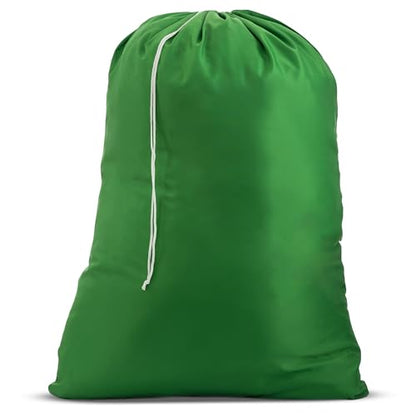 Handy Laundry XL Nylon Laundry Bag 30"x40", 60 lb Capacity, Green - color: Green, size: 30" x 40"