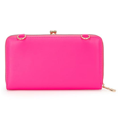 Montana West Crossbody Cell Phone Purse for Women RFID Blocking Cellphone Wallet - color: Wallet Light Pink