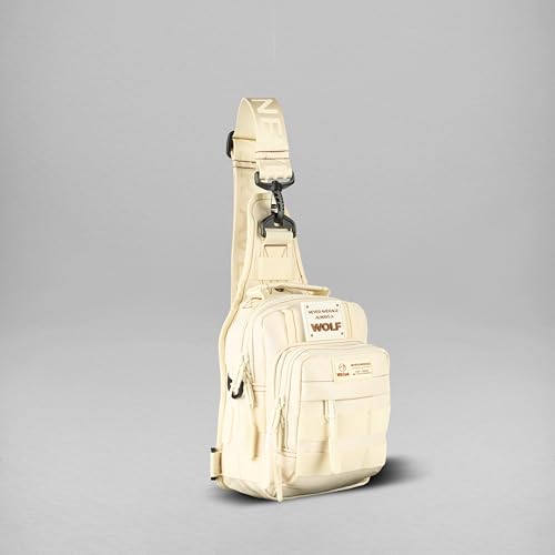 WOLFpak 4L Mini Tactical Sling Bag Crossbody - color: Vanilla
