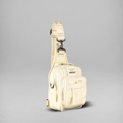 WOLFpak 4L Mini Tactical Sling Bag Crossbody - color: Vanilla