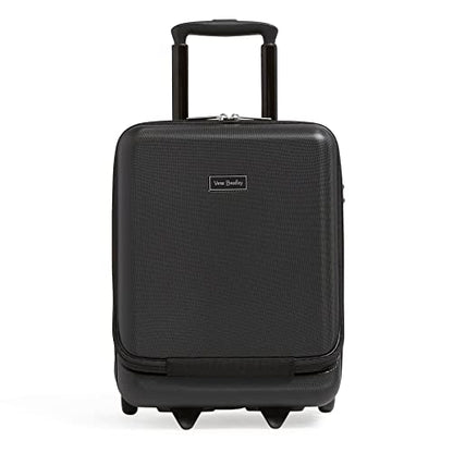 Vera Bradley Women's Hardside Underseat Rolling Suitcase Luggage, Black, One Size - color: Black
